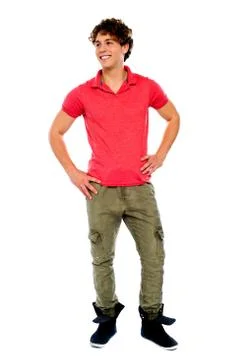 Full length view of handsome guy Stock Photos