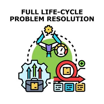 Full life cycle problem resolution system managing agile development Stock Illustration