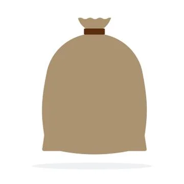 Full linen bag Stock Illustration