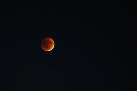Full Lunar eclipse. Blood moon Foto stock
