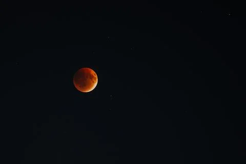 Full Lunar eclipse. Blood moon Fotos Stock