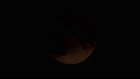 Full lunar eclipse Video stock 220837316