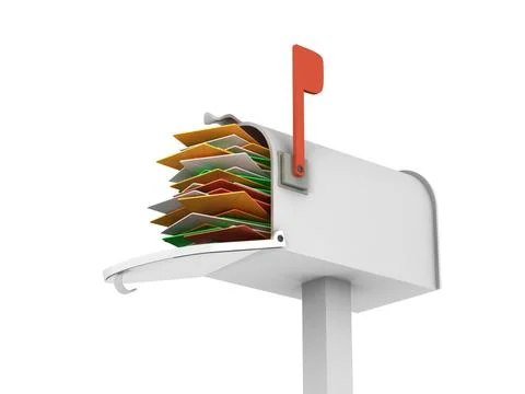 Full mailbox 2 Stock Illustration