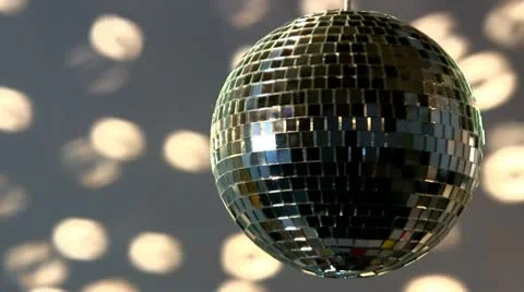 Full mirror ball; white light Stock Footage 10758154