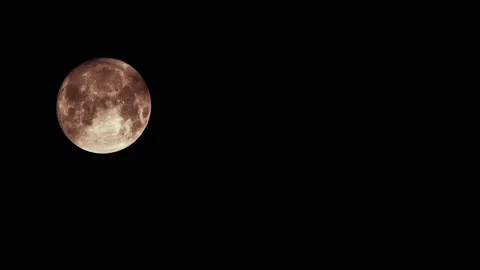 Full Moon 24p Good Clouds Stock Footage 208236031