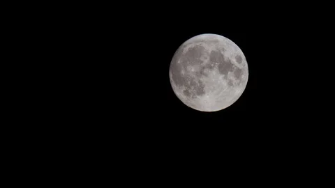 Full moon 4k Timelapse Night space halloween scene Stock Footage 115642372