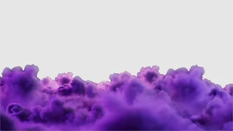 Full Moon Above Purple Clouds Seamless Loop Animation with alpha channel Stock Footage 340425776