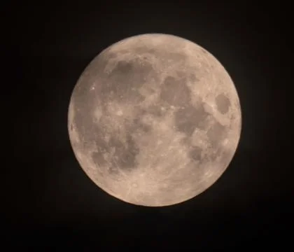 Full Moon against black/night background Stock Photos