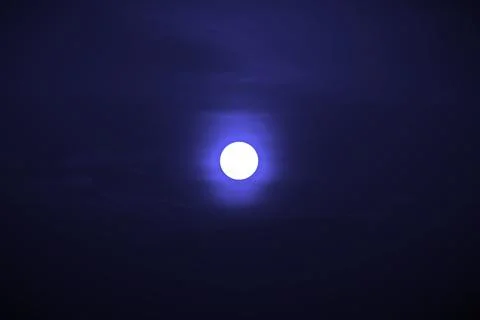 Full moon and cloud Stock Photos