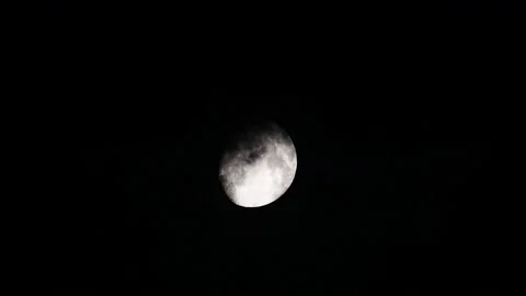 Full moon and clouds Stock Footage 207482451