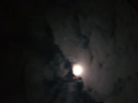 Full moon and clouds Stock Photos