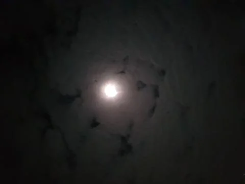 Full moon and clouds Stock Photos