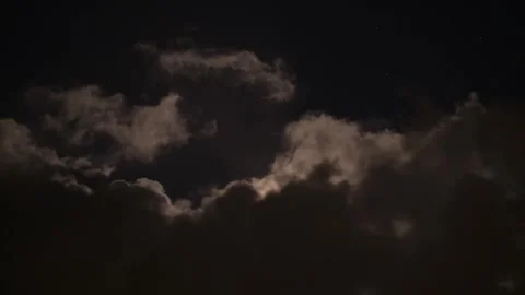 Full moon and clouds Timelapse Stock Footage 273431884