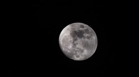 Full moon behind clouds at night 4 Stock-Footage 61420559