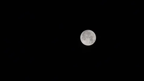 Full moon on black background. astrology | Stock Video | Pond5