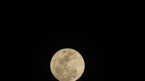 Full Moon on Black Sky Series2 Stock Footage 60423244
