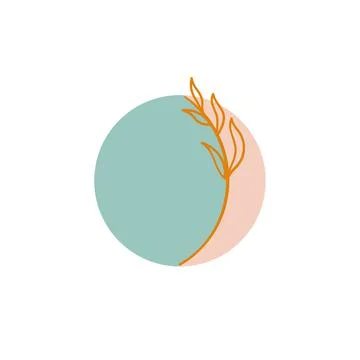 A full moon in boho style Stock Illustration