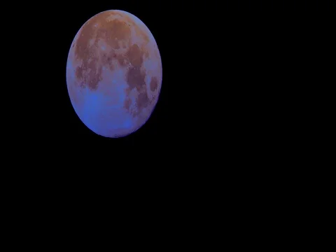 Full Moon, Change Color – time – lapse, motion Stock Footage 74160506
