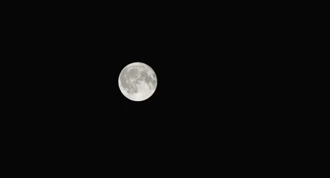 Full Moon on a clear night 4k Stock Footage 112271072
