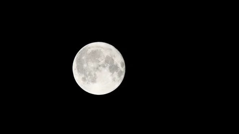 Full Moon on a clear night Stock Footage 112097531