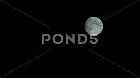 Full moon on a clear night Stock Photos