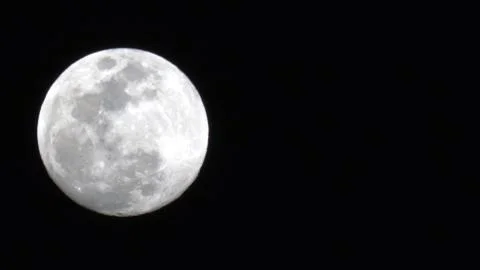 Full Moon in a Clear Night Time Sky Stock Photos