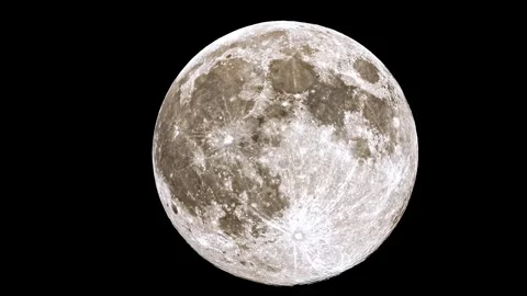 Full Moon Close-Up – 4K Ultra Detailed Видео 320170736