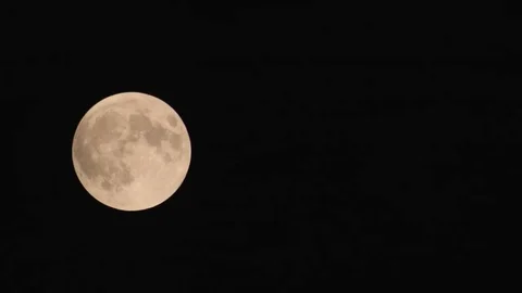 Full Moon Close-up Time-Lapse Video stock 80133429