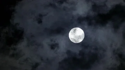 Full moon cloud Stock Footage 221525512