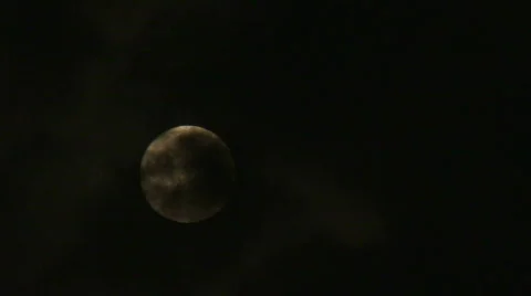 Full moon with clouds 4 Stock Footage 88000