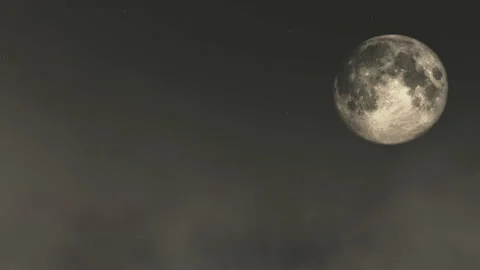 Full moon clouds Video stock 218612141