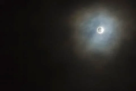 Full moon with clouds on November Stock Photos