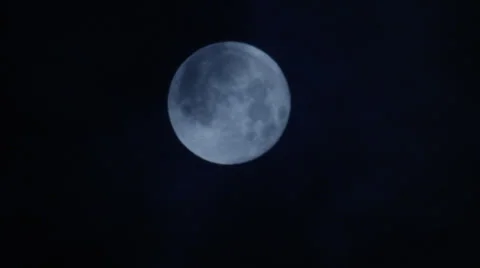 Full Moon with Clouds Passing Vídeo Stock 26201951