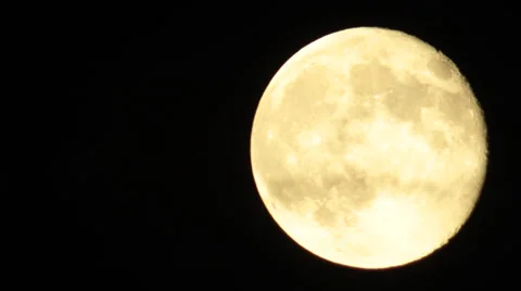 Full moon with clouds passing Stock Footage 31660801