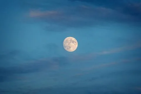 Full moon with clouds Stock Photos