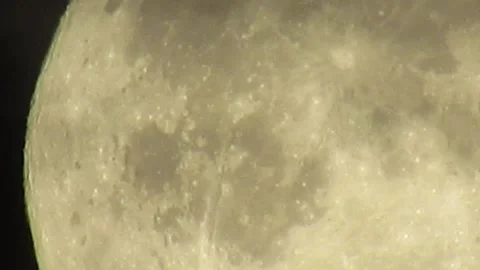 Full Moon cloudy night zoomed in Video stock 151360177