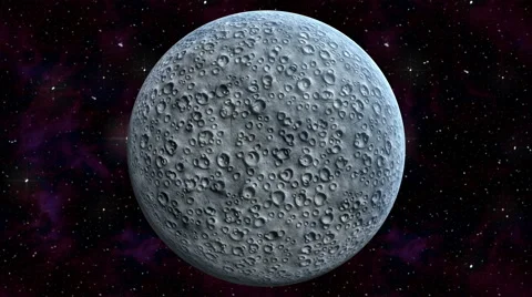 Full Moon with craters moon  to right seamless cycle Stock Footage 62250108