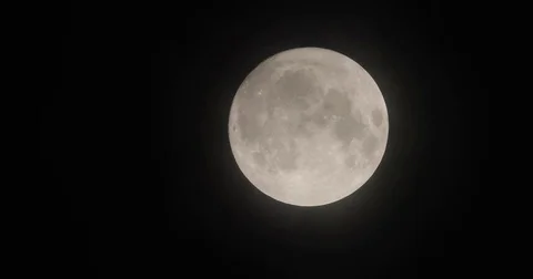 Full moon creepy cloud moving super harvest moon horror movie style real no CG Video stock 83005722