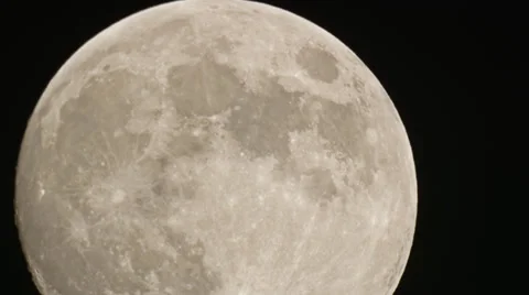 Full moon crossing closeup 4K Stock Footage 36778815