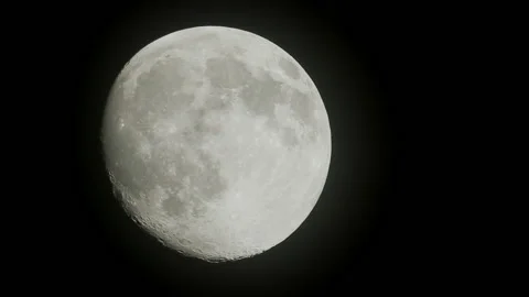 Full moon with dark background Stock Footage 217935538