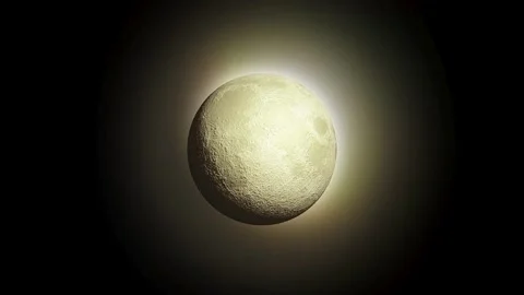 Full moon on the dark night Stock Footage 305917297