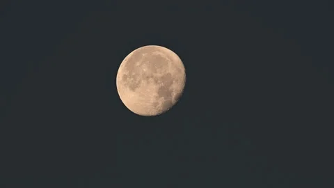 Full moon in the dark night, germany Stock Footage 196298719