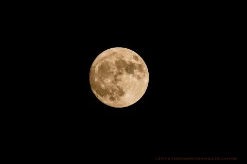 Full moon in dark night Stock Photos