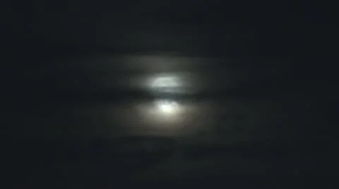 Full moon in the dark sky end clouds Video stock 12185419