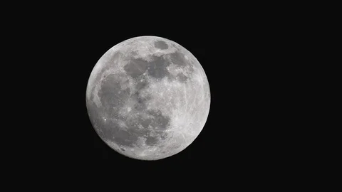 Full moon in the dark sky Stock Footage 101493146