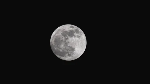 Full moon in the dark sky Stock Footage 101493285