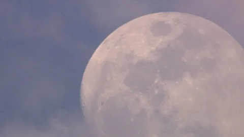 Full moon Day Cloud Stock Footage 77017943