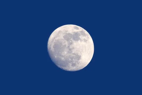 Full moon daytime Stock Photos