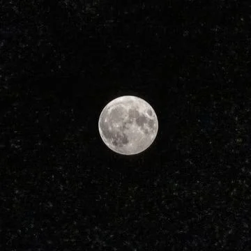 Full moon in the deep night Stock Photos