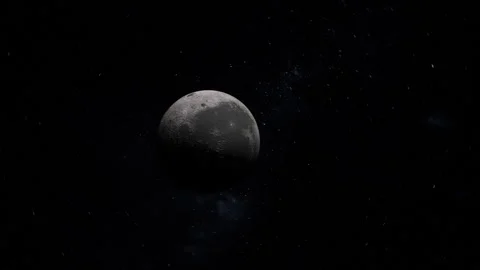 Full Moon In The Deep Sky Stock Footage 285325905